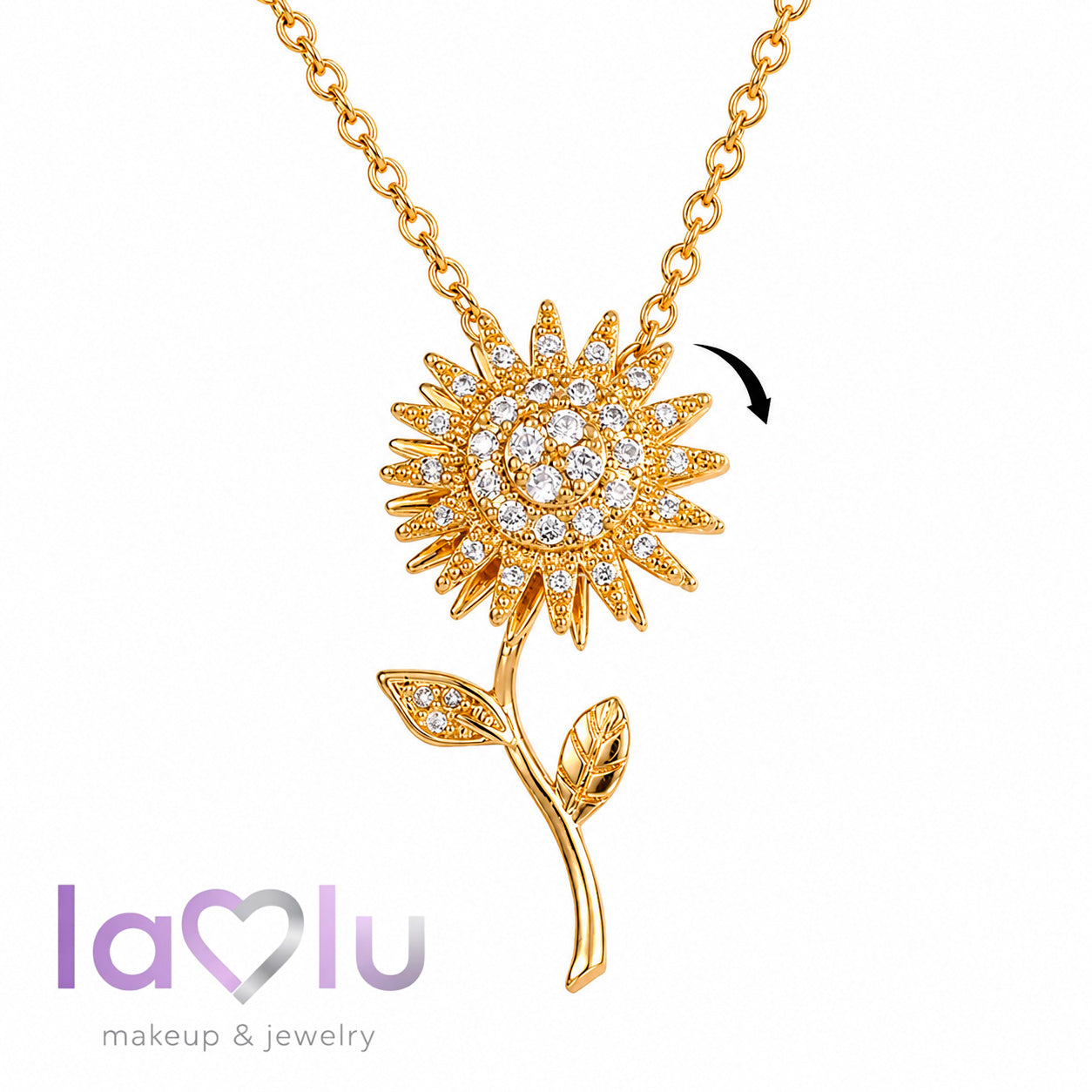 🌻 BloomLove™💛 Collar Girasol Giratorio Elegante