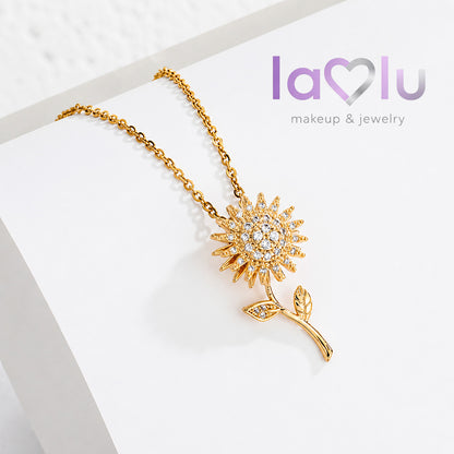 🌻 BloomLove™💛 Collar Girasol Giratorio Elegante