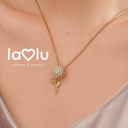 🌻 BloomLove™💛 Collar Girasol Giratorio Elegante