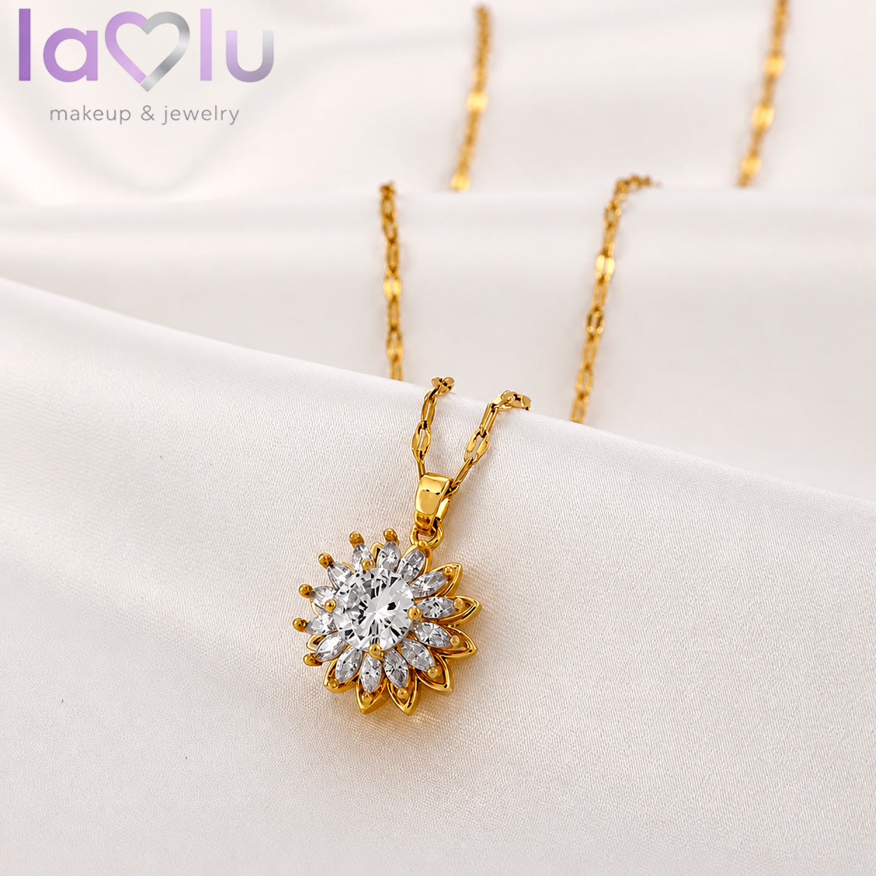 🌻 SunLove 💛  Collar Girasol Giratorio