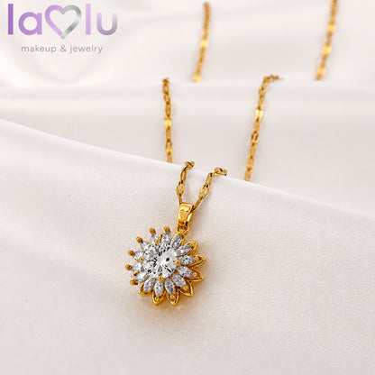 🌻 SunLove 💛  Collar Girasol Giratorio