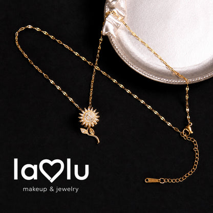 🌻 BloomLove™💛 Collar Girasol Giratorio Elegante