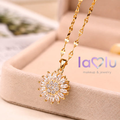 🌻 SunLove 💛  Collar Girasol Giratorio
